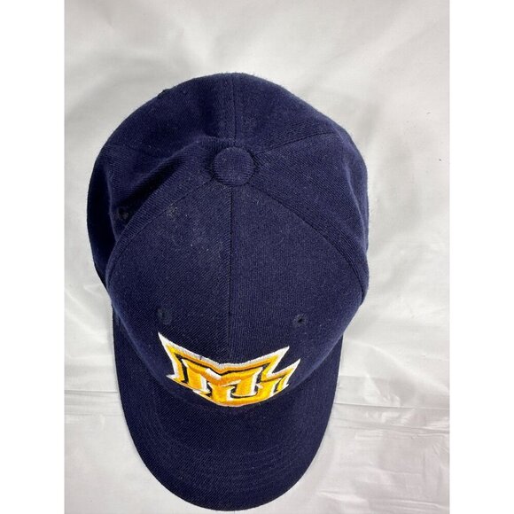 Marquette University Golden Eagles Navy Blue Ball Cap Top Of‎ The World One Fit - Picture 14 of 16